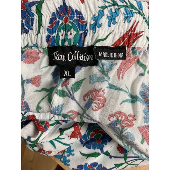 Tolani Collection 100% Viscose Wide Leg Ankle Length Floral Print Flowy Pants XL - Picture 7 of 8